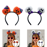 Maxbell Halloween Headband Cosplay Women Headwear for Birthday Performance Role Play Pumpkin