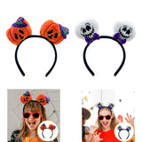Maxbell Halloween Headband Cosplay Women Headwear for Birthday Performance Role Play Pumpkin