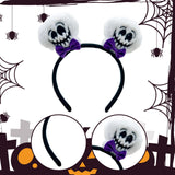 Maxbell Halloween Headband Cosplay Women Headwear for Birthday Performance Role Play Skeleton Head