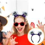 Maxbell Halloween Headband Cosplay Women Headwear for Birthday Performance Role Play Skeleton Head