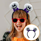 Maxbell Halloween Headband Cosplay Women Headwear for Birthday Performance Role Play Skeleton Head