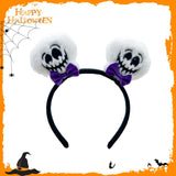 Maxbell Halloween Headband Cosplay Women Headwear for Birthday Performance Role Play Skeleton Head