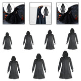 Maxbell Halloween Costume with Gloves Windbreaker for Role Playing Fancy Dress Party Length 76cm