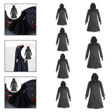Maxbell Halloween Costume with Gloves Windbreaker for Role Playing Fancy Dress Party Length 76cm