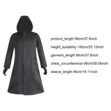 Maxbell Halloween Costume with Gloves Windbreaker for Role Playing Fancy Dress Party Length 96cm