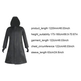 Maxbell Halloween Costume with Gloves Windbreaker for Role Playing Fancy Dress Party Length 122cm