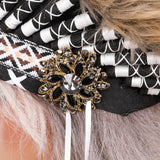 Maxbell Artificial Feather Headdress Decor Headwear for Cosplay Themed Party Festive Black