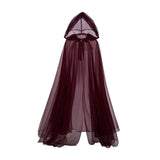 Maxbell Halloween Hooded Cloak Adults Women Men for Festival Fancy Dress Performance 2 layer