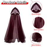 Maxbell Halloween Hooded Cloak Adults Women Men for Festival Fancy Dress Performance 2 layer