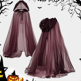 Maxbell Halloween Hooded Cloak Adults Women Men for Festival Fancy Dress Performance 2 layer