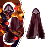 Maxbell Halloween Hooded Cloak Adults Women Men for Festival Fancy Dress Performance 3 layer