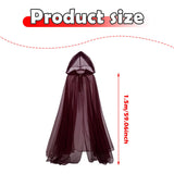 Maxbell Halloween Hooded Cloak Adults Women Men for Festival Fancy Dress Performance 3 layer