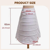 Maxbell Women Crinoline Petticoat Polyester Adjustable Cage Half Bustle Prom Pannier Style A