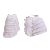 Maxbell Women Crinoline Petticoat Polyester Adjustable Cage Half Bustle Prom Pannier Style A