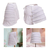 Maxbell Women Crinoline Petticoat Polyester Adjustable Cage Half Bustle Prom Pannier Style A