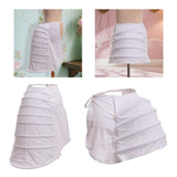 Maxbell Women Crinoline Petticoat Polyester Adjustable Cage Half Bustle Prom Pannier Style A