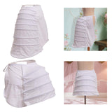 Maxbell Women Crinoline Petticoat Polyester Adjustable Cage Half Bustle Prom Pannier Style A