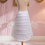 Maxbell Women Crinoline Petticoat Polyester Adjustable Cage Half Bustle Prom Pannier Style A