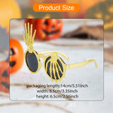 Maxbell Halloween Party Glasses Halloween Decorations Fun for Adults Costume Eyewear Gold