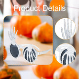 Maxbell Halloween Party Glasses Halloween Decorations Fun for Adults Costume Eyewear Silver