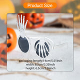 Maxbell Halloween Party Glasses Halloween Decorations Fun for Adults Costume Eyewear Silver