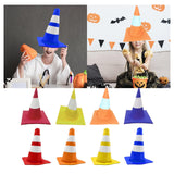 Maxbell Traffic Cone Hat Fancy Dress Costume Accessory for Masquerade Party Festival red