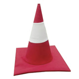 Maxbell Traffic Cone Hat Fancy Dress Costume Accessory for Masquerade Party Festival red