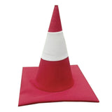 Maxbell Traffic Cone Hat Fancy Dress Costume Accessory for Masquerade Party Festival red