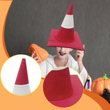 Maxbell Traffic Cone Hat Fancy Dress Costume Accessory for Masquerade Party Festival red