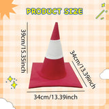 Maxbell Traffic Cone Hat Fancy Dress Costume Accessory for Masquerade Party Festival red