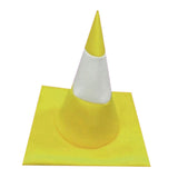 Maxbell Traffic Cone Hat Fancy Dress Costume Accessory for Masquerade Party Festival yellow
