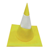 Maxbell Traffic Cone Hat Fancy Dress Costume Accessory for Masquerade Party Festival yellow