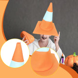 Maxbell Traffic Cone Hat Fancy Dress Costume Accessory for Masquerade Party Festival orange