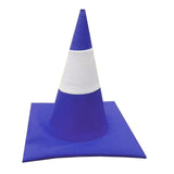 Maxbell Traffic Cone Hat Fancy Dress Costume Accessory for Masquerade Party Festival blue