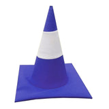 Maxbell Traffic Cone Hat Fancy Dress Costume Accessory for Masquerade Party Festival blue