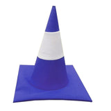 Maxbell Traffic Cone Hat Fancy Dress Costume Accessory for Masquerade Party Festival blue