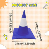 Maxbell Traffic Cone Hat Fancy Dress Costume Accessory for Masquerade Party Festival blue