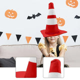 Maxbell Traffic Cone Hat Fancy Dress Costume Accessory for Masquerade Party Festival red Dome