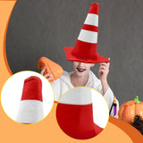 Maxbell Traffic Cone Hat Fancy Dress Costume Accessory for Masquerade Party Festival red Dome
