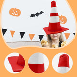 Maxbell Traffic Cone Hat Fancy Dress Costume Accessory for Masquerade Party Festival red Dome