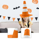 Maxbell Traffic Cone Hat Fancy Dress Costume Accessory for Masquerade Party Festival orange Dome