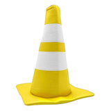 Maxbell Traffic Cone Hat Fancy Dress Costume Accessory for Masquerade Party Festival yellow Dome