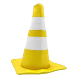 Maxbell Traffic Cone Hat Fancy Dress Costume Accessory for Masquerade Party Festival yellow Dome