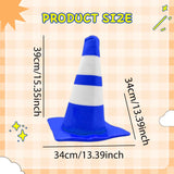 Maxbell Traffic Cone Hat Fancy Dress Costume Accessory for Masquerade Party Festival blue Dome