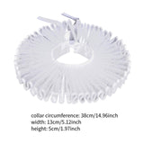 Maxbell Elizabethan Clown Neck Ruffle Costume Accessory for Gothic Prom Themed Party White
