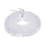 Maxbell Elizabethan Clown Neck Ruffle Costume Accessory for Gothic Prom Themed Party White