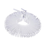 Maxbell Elizabethan Clown Neck Ruffle Costume Accessory for Gothic Prom Themed Party White