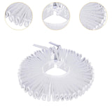 Maxbell Elizabethan Clown Neck Ruffle Costume Accessory for Gothic Prom Themed Party White