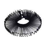 Maxbell Elizabethan Clown Neck Ruffle Costume Accessory for Gothic Prom Themed Party Black