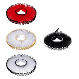 Maxbell Elizabethan Clown Neck Ruffle Sturdy Costume Accessory for Prop Party Gothic Red